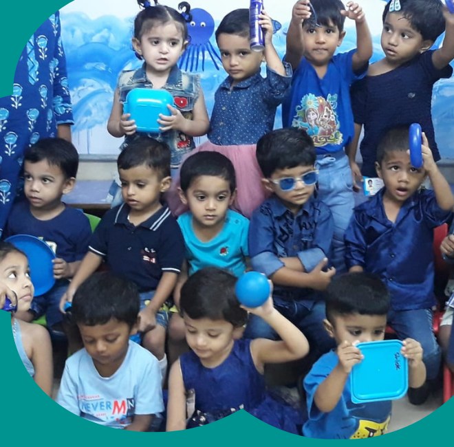 Little Champs students during a classroom activity